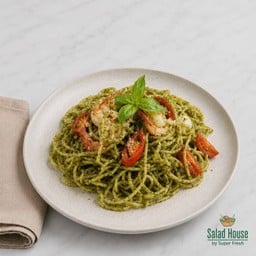 สปาเก็ตตี้ เพสโต้กุ้ง | Salad House