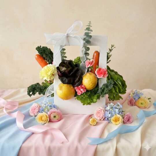 กระเช้าสุขภาพ กระเช้า Fresh Blossom(B) | Super Fresh